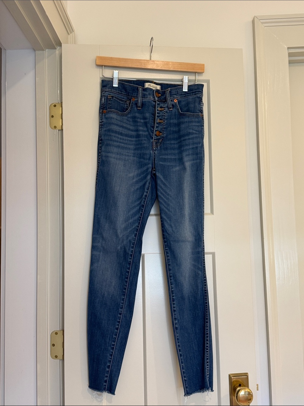 Madewell High-Rise Skinny Jeans - Dark Blue Wash